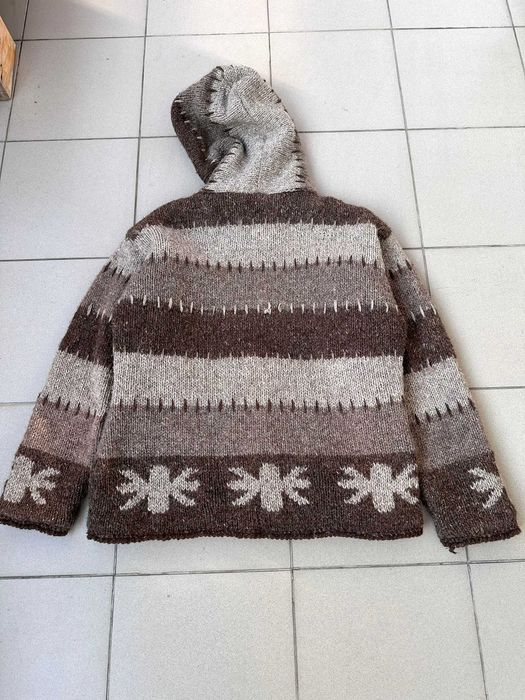 Kurtka wełniana Made in Nepal handmade hippie r. M