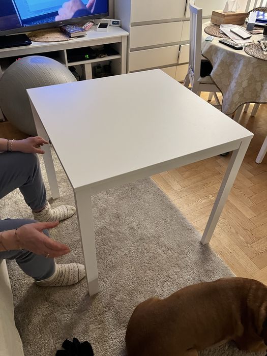 Stolik Ikea Melltorp Vihals 74x74 biurko jak nowy