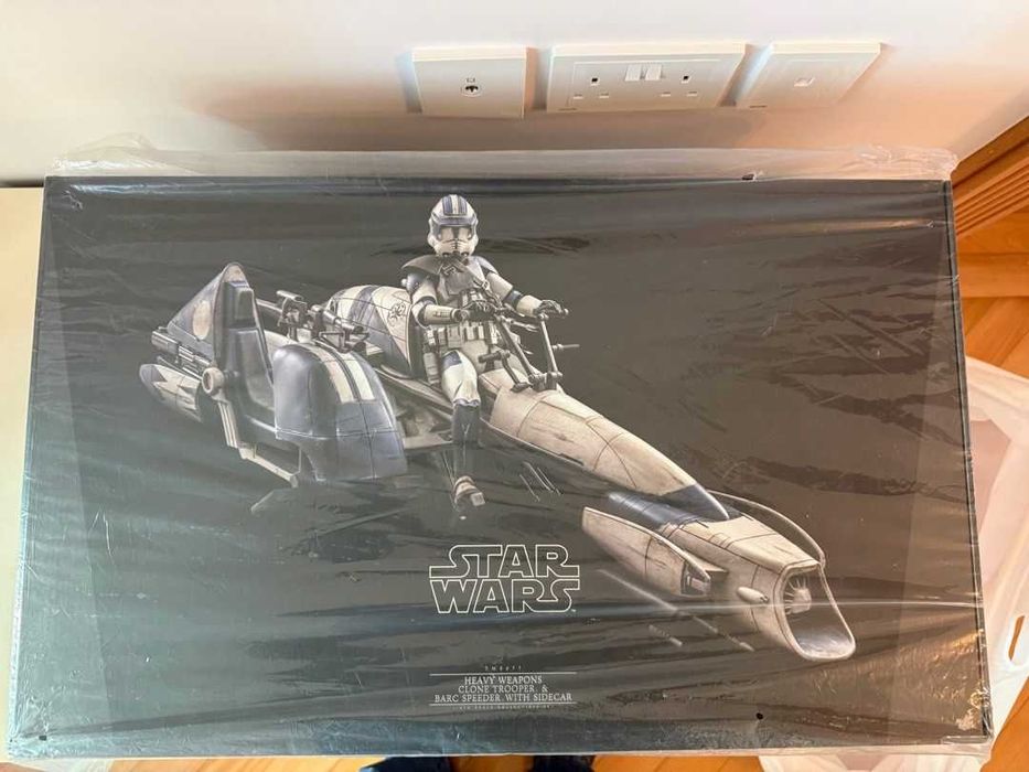 Figura Hot Toys Star wars Heavy Weapons Clone Trooper & Barc Speeder