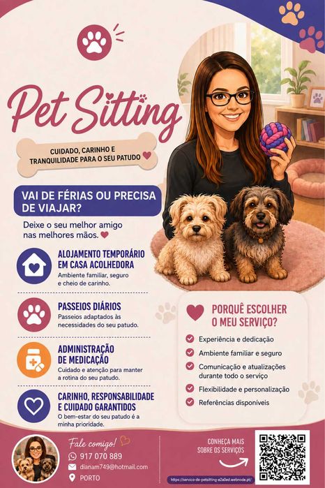 Serviços de Petsitting Porto - desde 15€ /dia