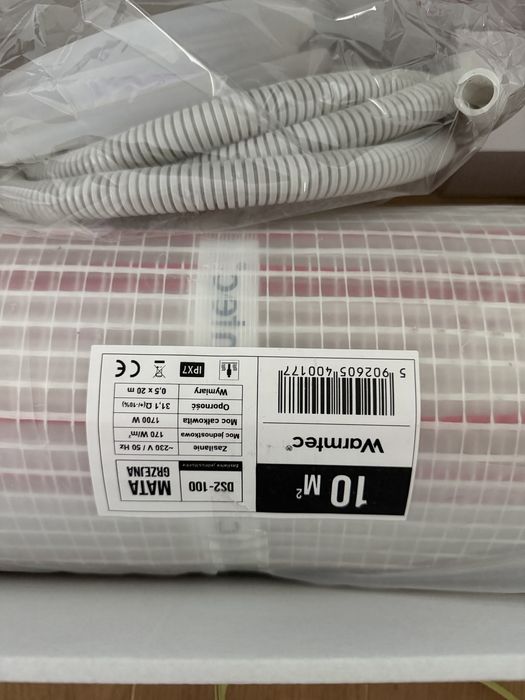 Mata grzewcza elektryczna ogrzewanie podłogowe 10m2 Warmtec