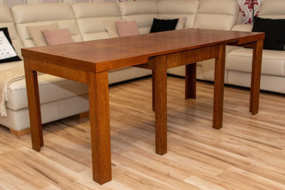Stół Dębowy Rozkładany 90x90+2x55 (50% TANIEJ*)