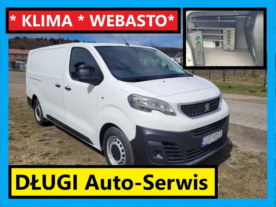 Peugeot Expert L3 2.0HDI Auto-Serwis Webasto Klima  3-osobowy Hak 2.5T tempomat
