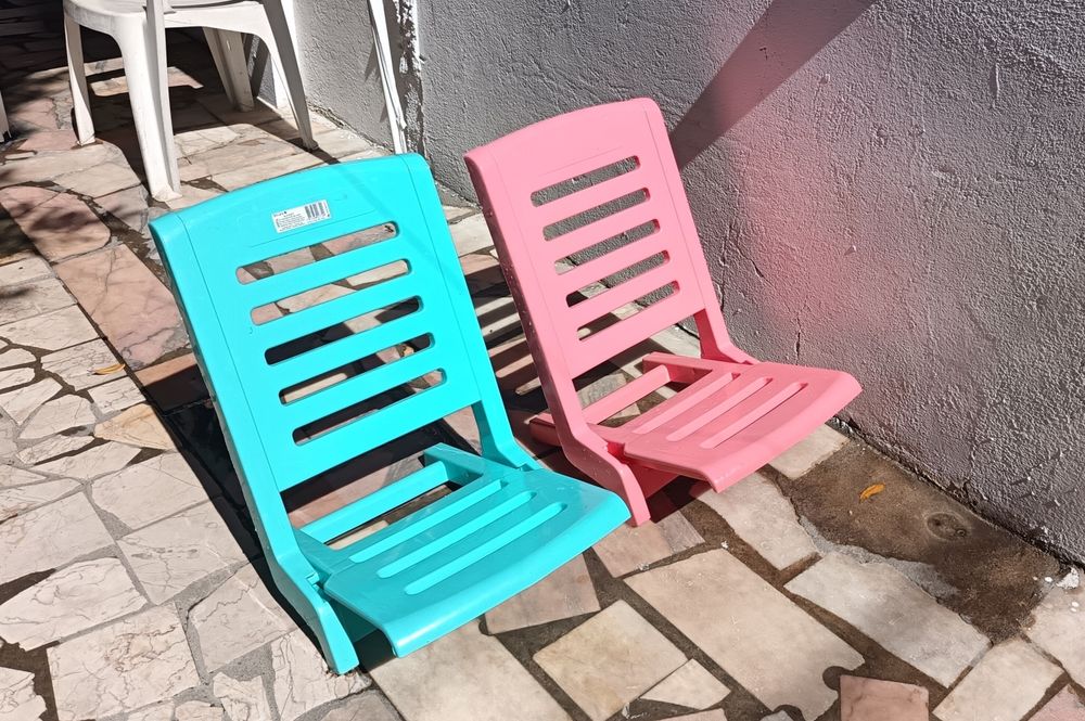 Cadeiras praia coloridas