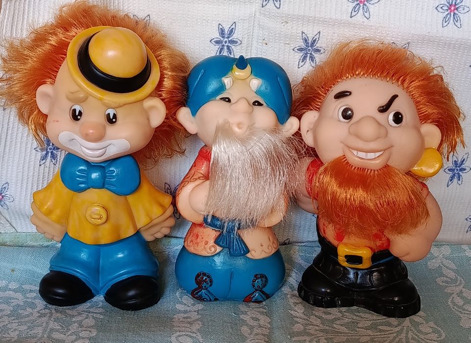 Резиновые куклы, игрушки времён СССР