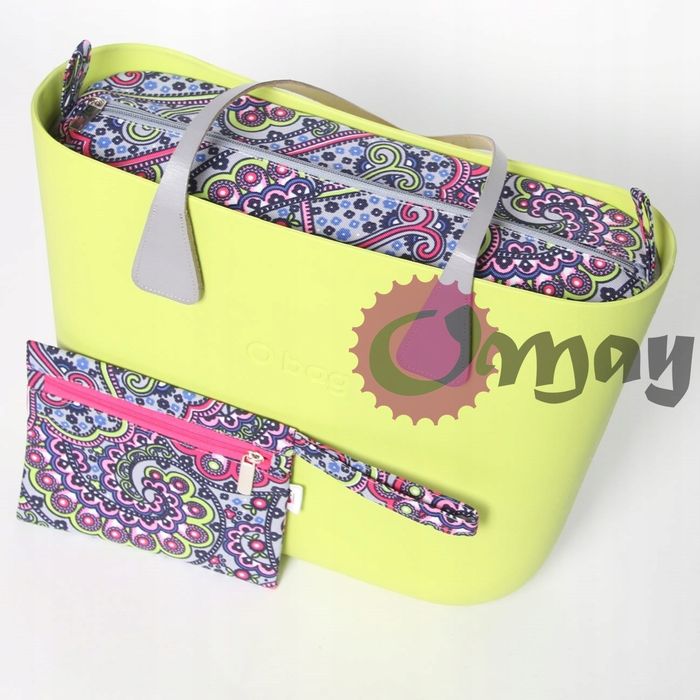 organizer OBAG STANDARD +KOSMETYCZKA orient szary różwy OMAY.pl