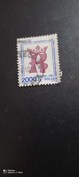 polski znaczek pocztowy
