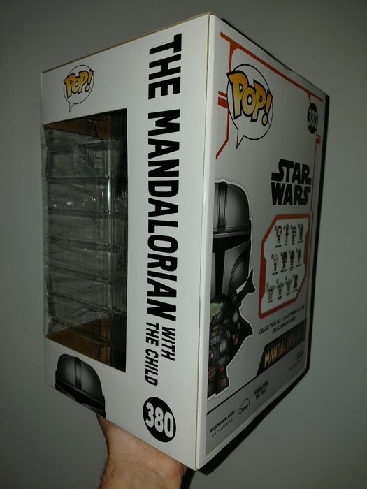 Funko Pop Star Wars The Mandalorian with The Child 10" Chrome 380