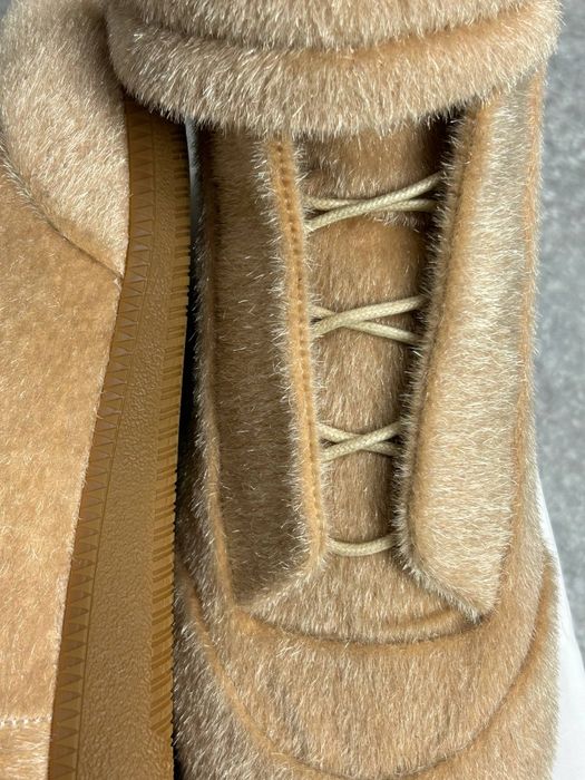 Maison margiela Future fur кеди кеды кросівки бежеві білі 43 42 41