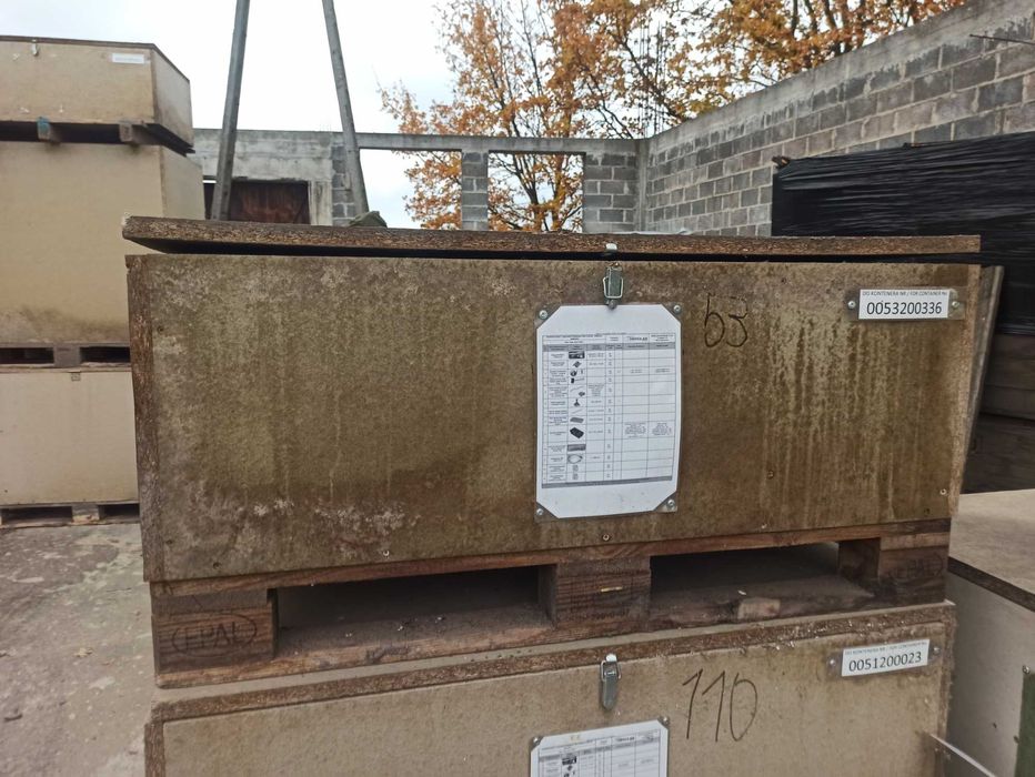 Skrzyniopaleta wojskowa na wyposażenie 120 x 80 x 57 cm