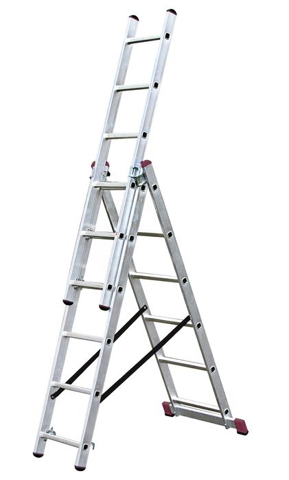 Оренда драбини, прокат драбин 3-х секційних,стрімянок