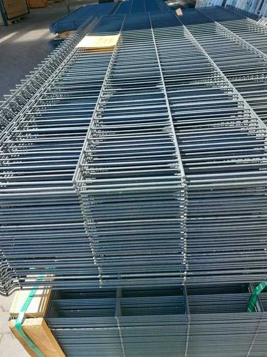 Panel ogrodzeniowy grafit fi 4mm wys. 1,73 panele ogrodzenia 3D