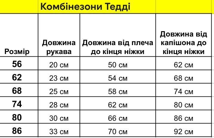 Комбінезон Теді зима +5 до -15 С Шапочка в подарунок