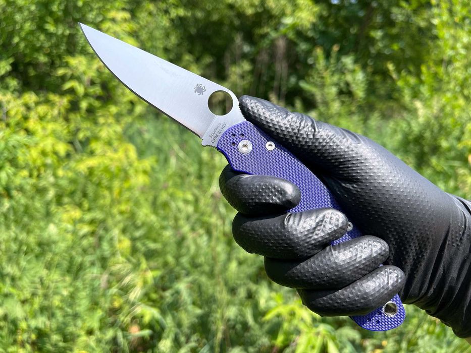 Складний ніж Spyderco Military 2 Compression Lock Dark Blue G-10 S110V