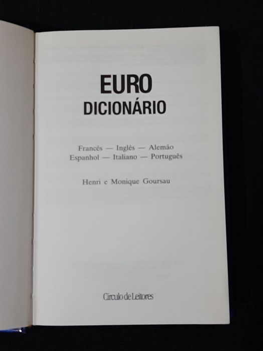 Euro Dicionário - 6 línguas europeias