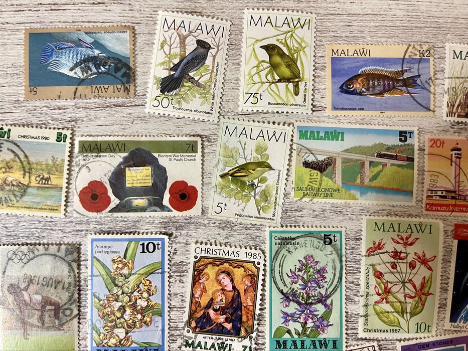 Coleção 92 selos do Malawi - Africa