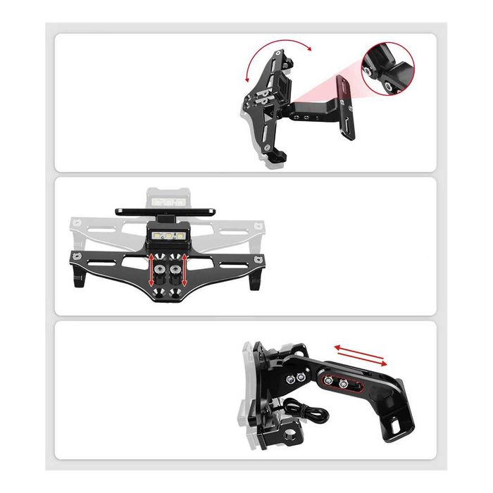 Suporte de Matrícula para Yamaha XMAX 300/400/250/125 NMAX