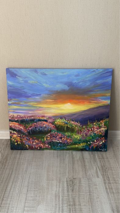 Картина поле квітів