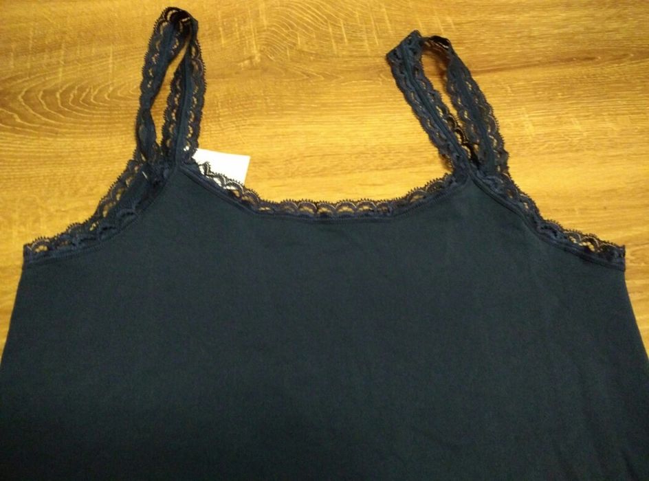 Granatowa bluzka ,podkoszulka,koronka,nowa z metkami S/M/L
