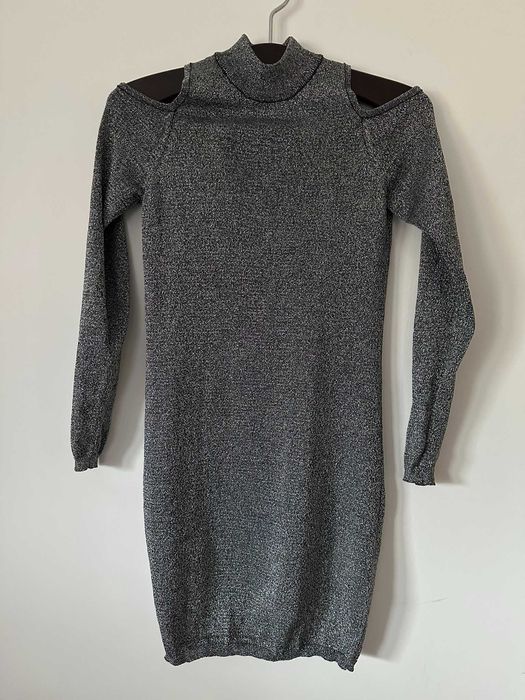 piękna sukienka silver szara rozmiar size 38 Atmosphere wiosna lato