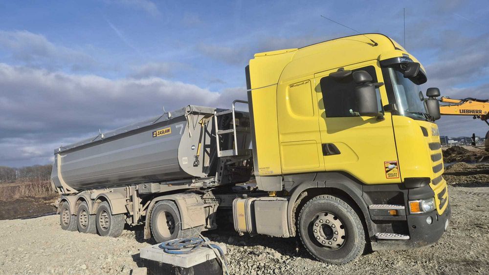 Usługi transportowe, transport kruszywa, wanna