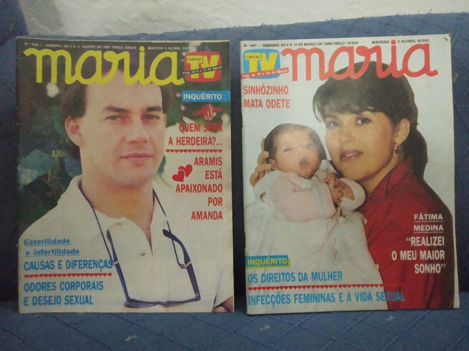 16 Revistas MARIA, lote anos 80