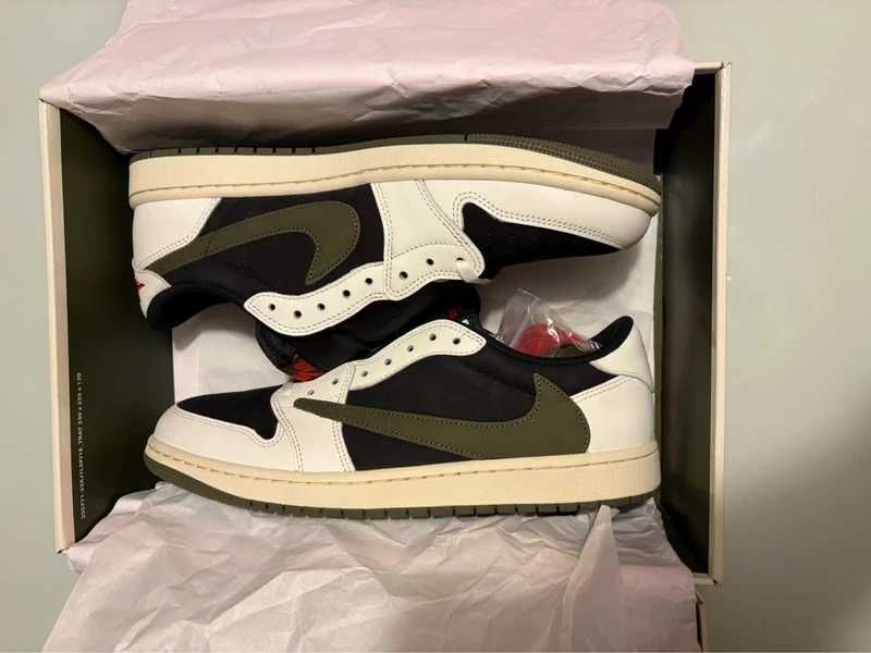 Jordan 1 Retro Low OG SP Travis Scott Olive R.46
