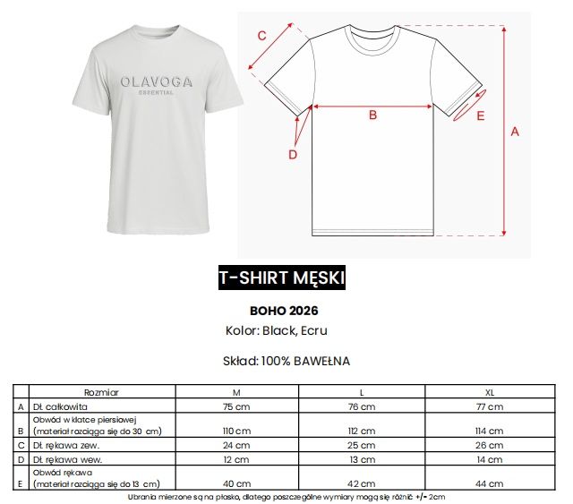 O’la Voga / t-shirt BOHO / black / rozm L