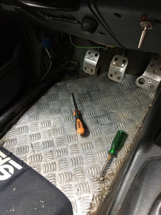 Opel frontera sport alumínio anti derrapante chão