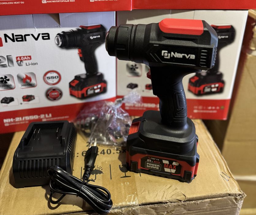 Акумуляторний фен NARVA NH-21/550-2 LI