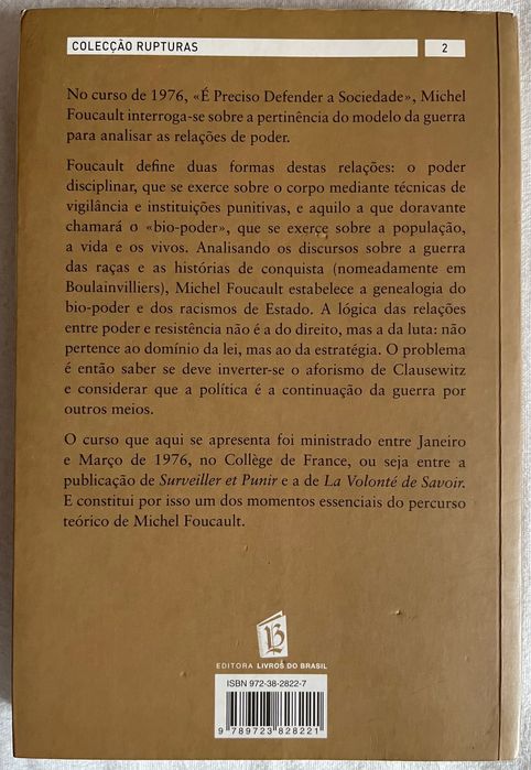 É Preciso Defender a Sociedade Michel Foucault