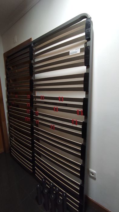 Estrado metálico novo 160x200 cm – resistente e confortável