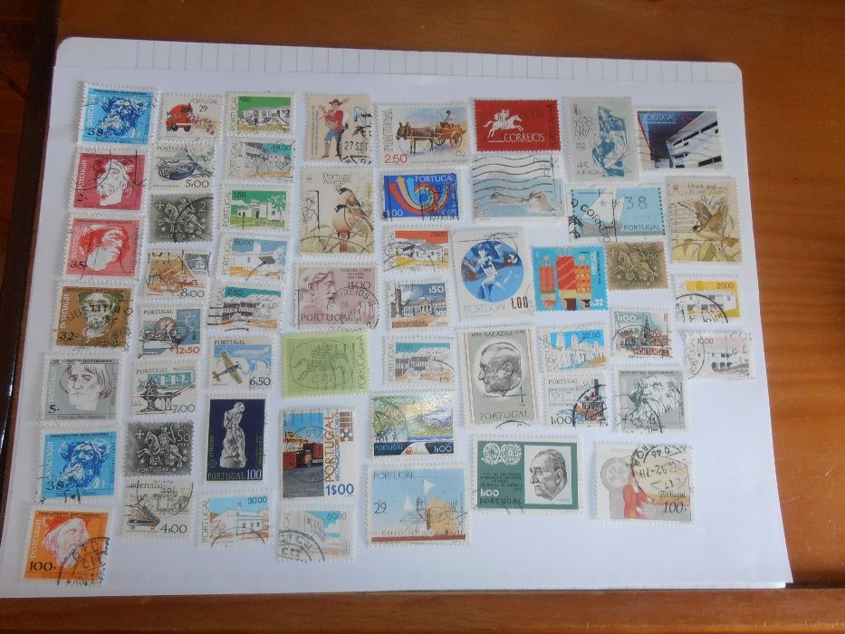 Selos Portugueses (54 todos diferentes)