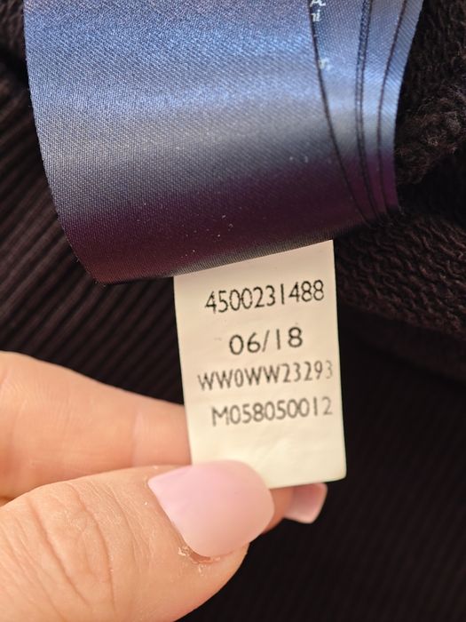 Tommy Hilfiger czarna bluza  z kapturem bawełna asymetryczne taśmy Y2K