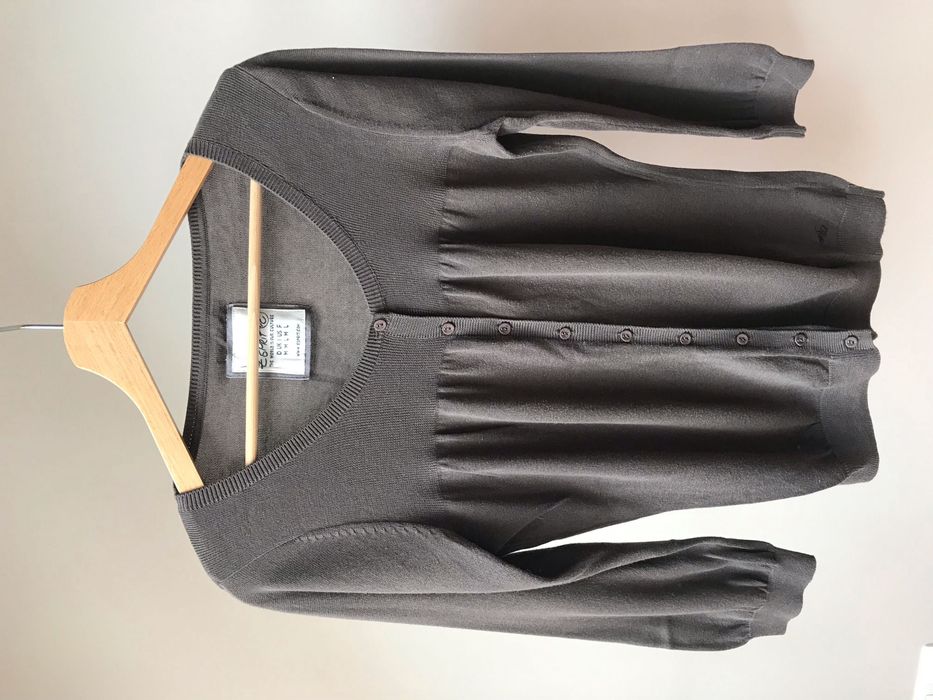 Esprit brązowy sweter narzutka M