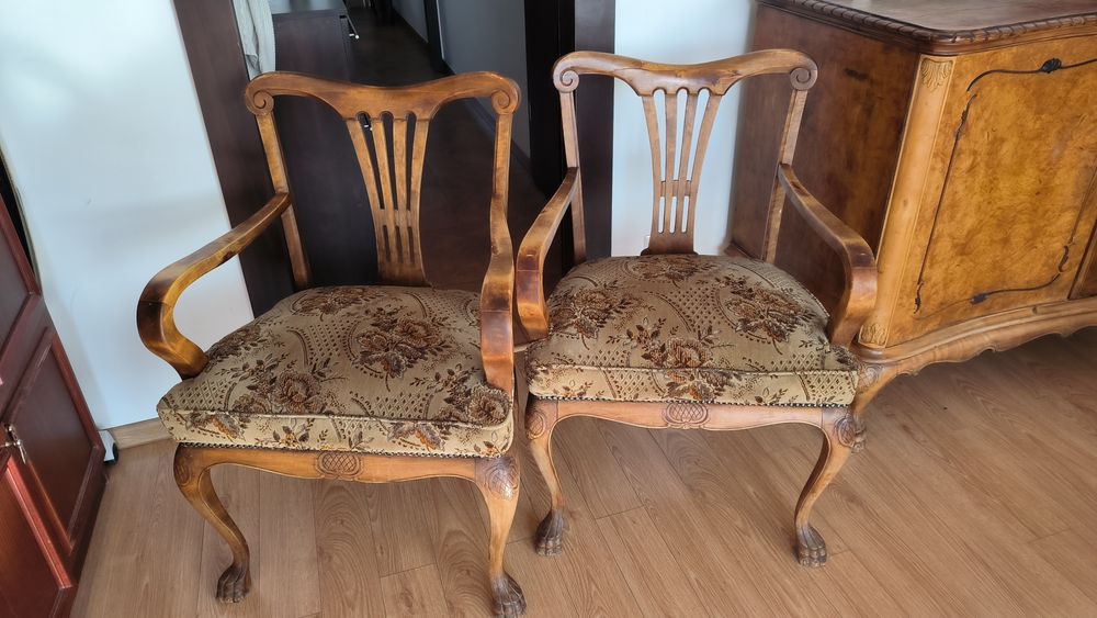 Komplet 8 krzeseł plus 2 fotele