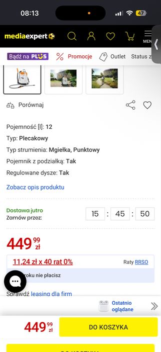 Opryskiwacz Stihl plecakowy