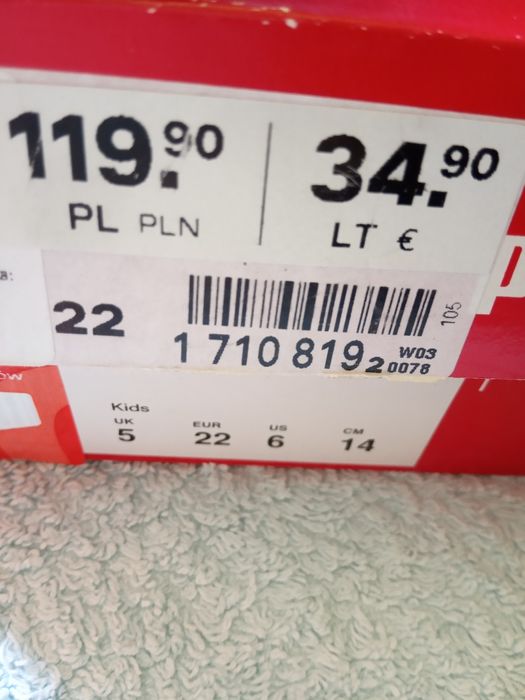 Buty Puma rozmiar 22