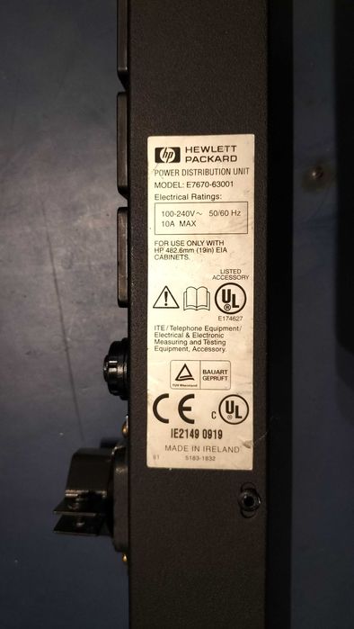 Listwa zasilająca / szyna zasilająca RACK / PDU HP 10A