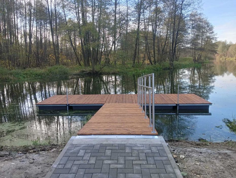 Pomost Pływający Pomosty Pływające Platforma Wyspa Rower wodny molo