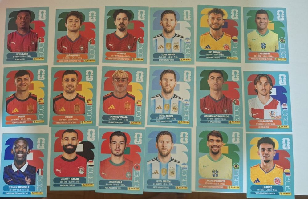 Cromos panini mundial