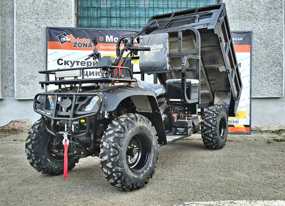 Грузовий Квадроцикл Hummer 300 куб. 4х4  Black Всюдихід| Новий! з Пониженою КПП