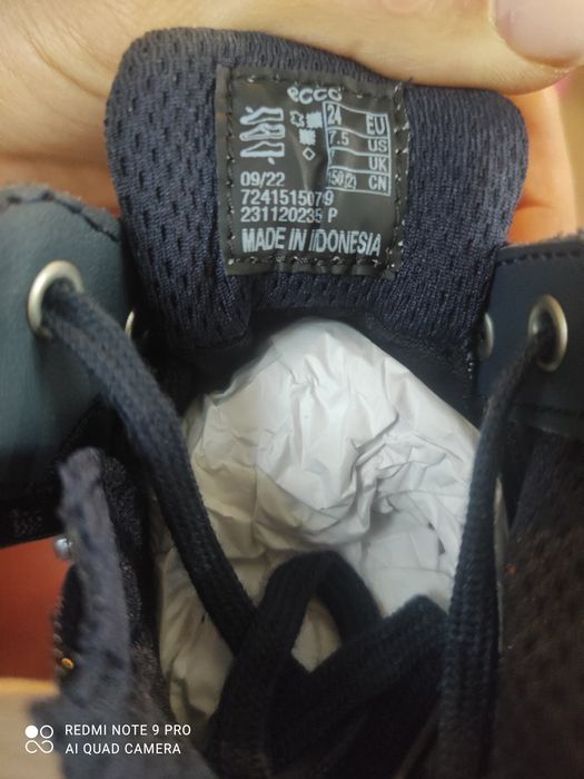 20,21,22,23,24,25,26.Демісезонні черевики ECCO Sp.1 Lite Infant Ankl