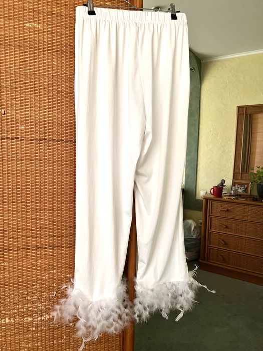 Брюки с перьями, нейлоновые