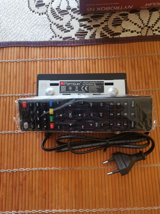 OPTICUM NYTROBOX NS dekoder tuner HD TV techn. DVB-T2 H.265 HEVC i DVB