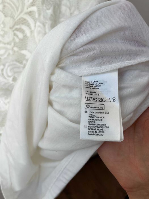 Sukienka na lato H&M biała rozmiar M Koronkowa wieczór panieński
