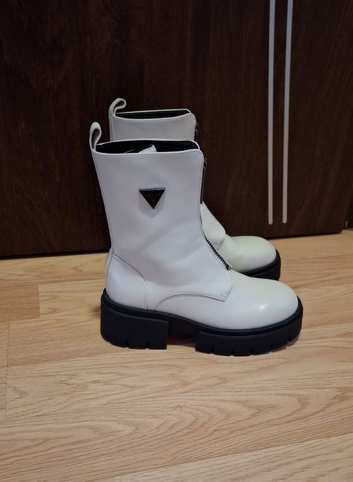 J.NOWE Guess! Botki damskie! Kremowe! Guess Leila! Roz. 39