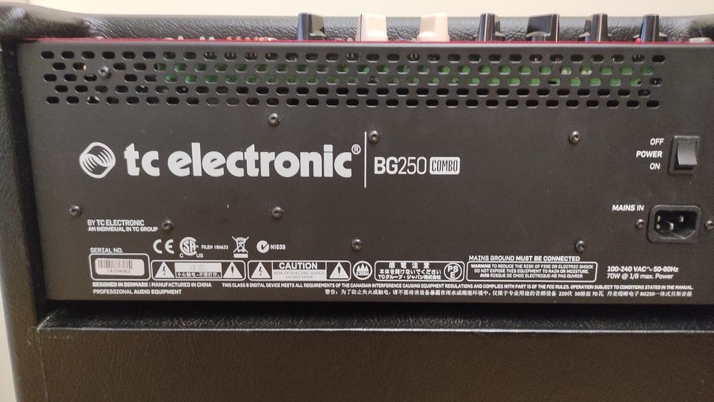 Amplificador Baixo TC Eletronic BG250-115