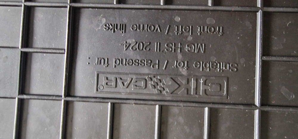 Dywaniki gumowe mg hs ehs 2024+ cikcar