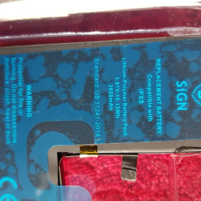 новий аккумулятор / батарея, айфон xs iphone xs